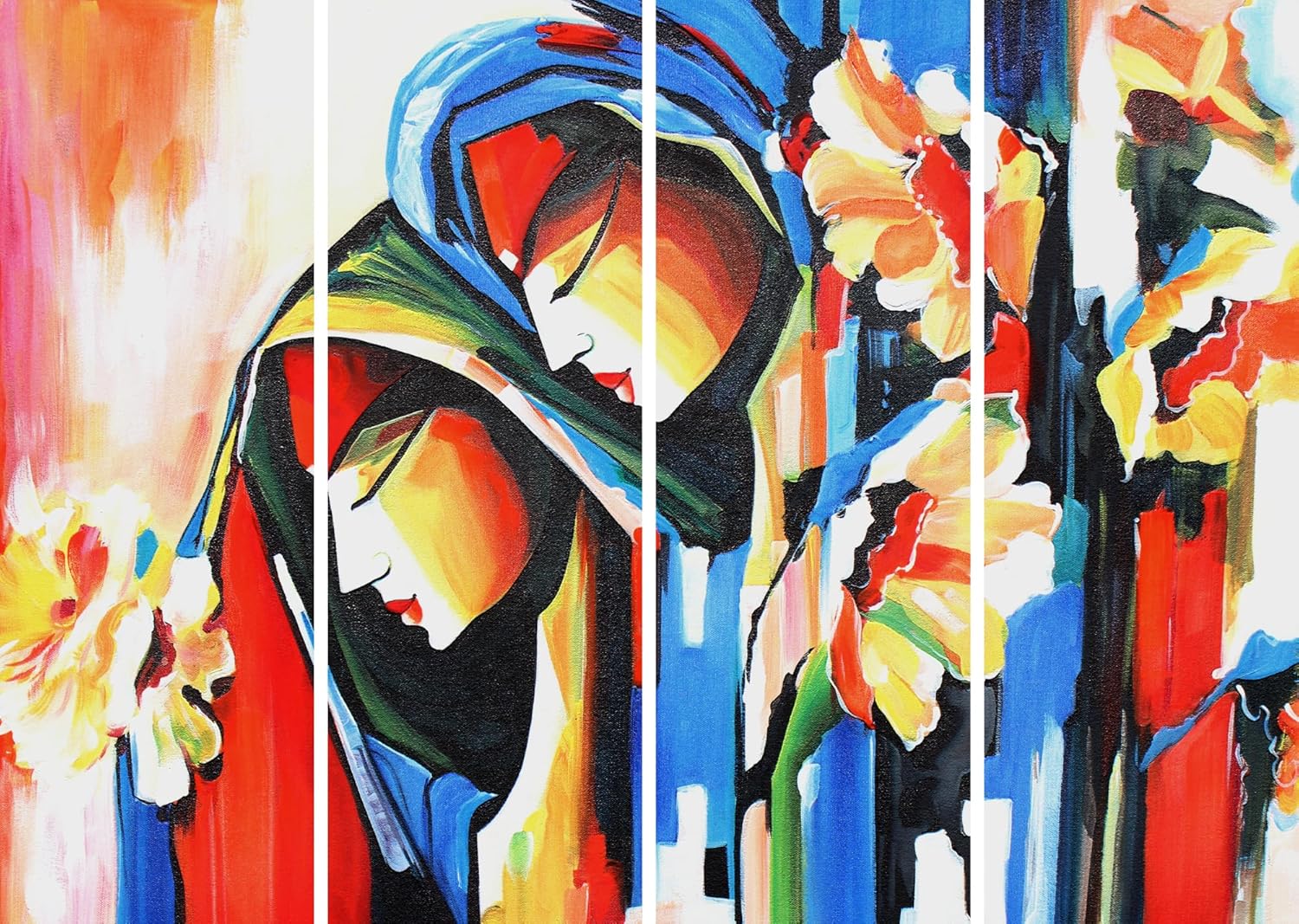 inep-b0cgjhvpgx-four-panels-of-krishna-cious-4-panel-framed-wall-art-arranged-in-a-stylish-home-setting.jpg